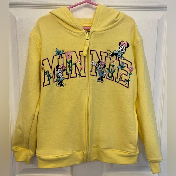 Minnie Mouse Girls Disney Zip Hoodie, Size 7/8 NWT - Picture 1 of 6